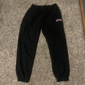 John Galt X Brandy Melville Black New York Sweatpants (one size)